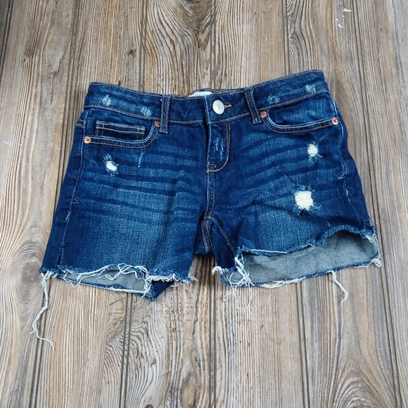 Aeropostale Pants - Aeropostale Distressed Faded Ripped Cut Off Denim Blue Jean Shorts